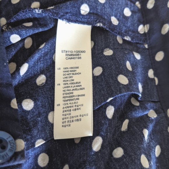 Hollister dark blue dot skirt - Picture 9 of 11